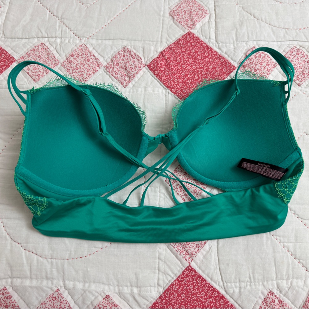 Victoria’s Secret Very Sexy Push Up Bra Size 36C Strappy Crisscross Back - Picture 5 of 12